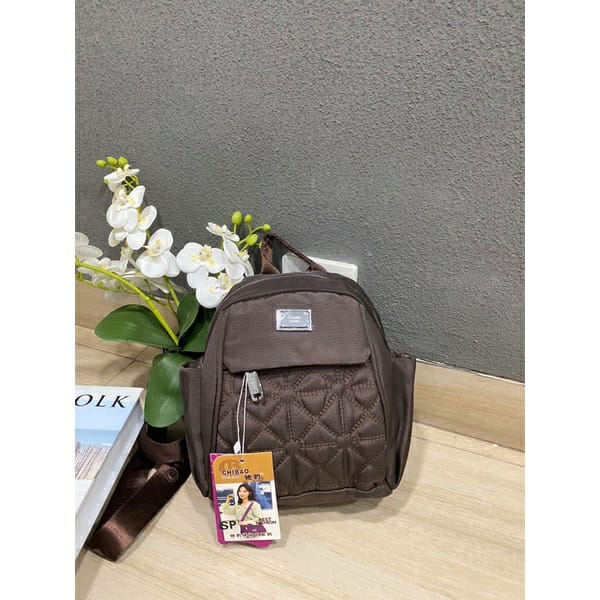 Tas Ransel Chibao 00460-22 Bahan Kanvas Terbaru Size 25x22x10 cm. Tas Wanita Tas Ransel Wanita Import Tas Chibao ORI TERBARU BISA BAYAR DITEMPAT.!!!!