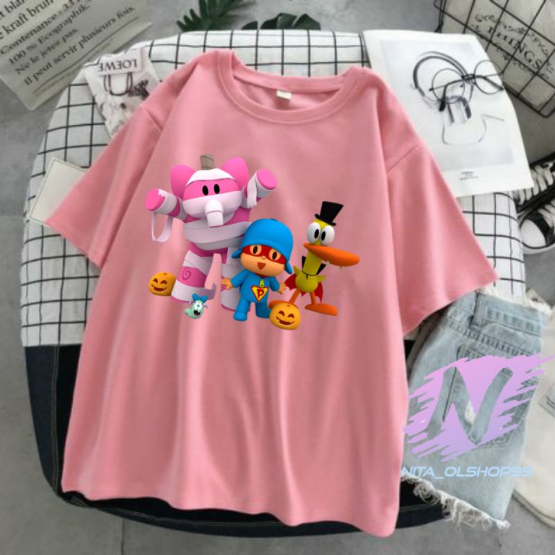 kaos pocoyo baju anak pocoyo animasi