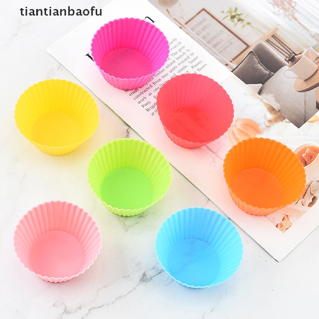 Set 5 Pcs Cetakan Kue Bentuk Bunga Bahan Silikon Ukuran 7cm