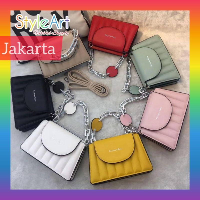 StyleArt SL3199 Tas HandBag Wanita 100% Original Fashion Import Selempang CK Mini Rantai Hangout