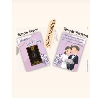 amplop gift minigold/ANTAM - happy wedding