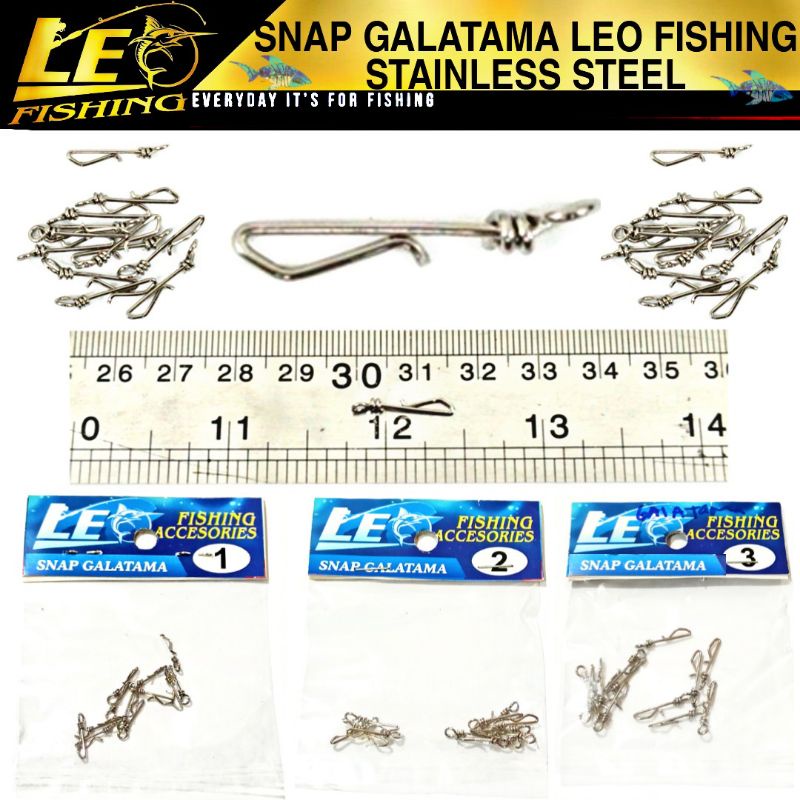 SNAP GALATAMA STAINLESS STEEL LEO FISHING SNAP PANCING TERLARIS