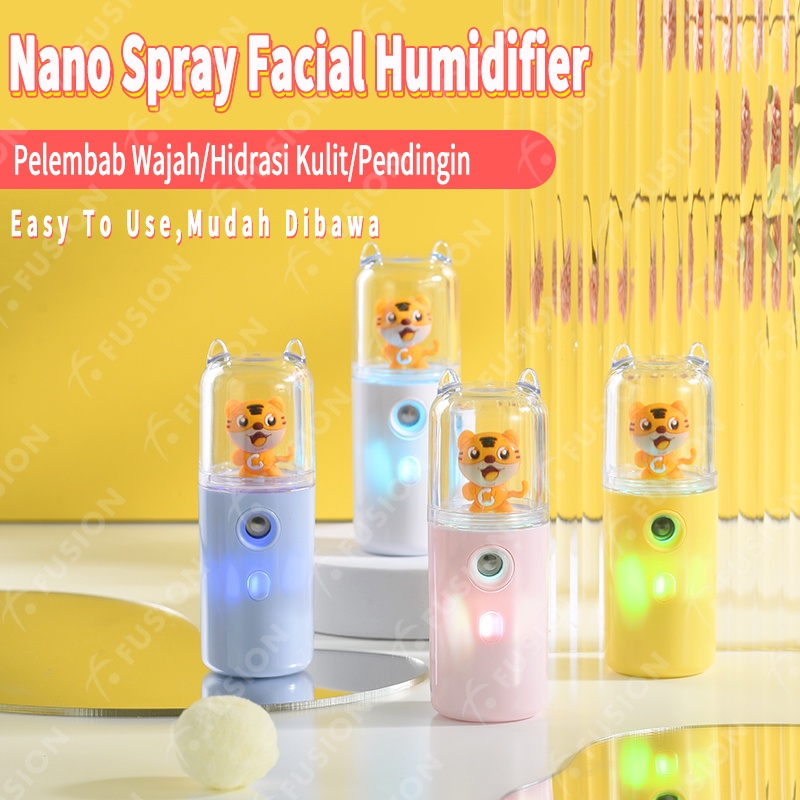 Fusion Nano spray pelembab kabut nano sprayer alat nano spay mist sprayer kecantikan muka portabel bisa cod