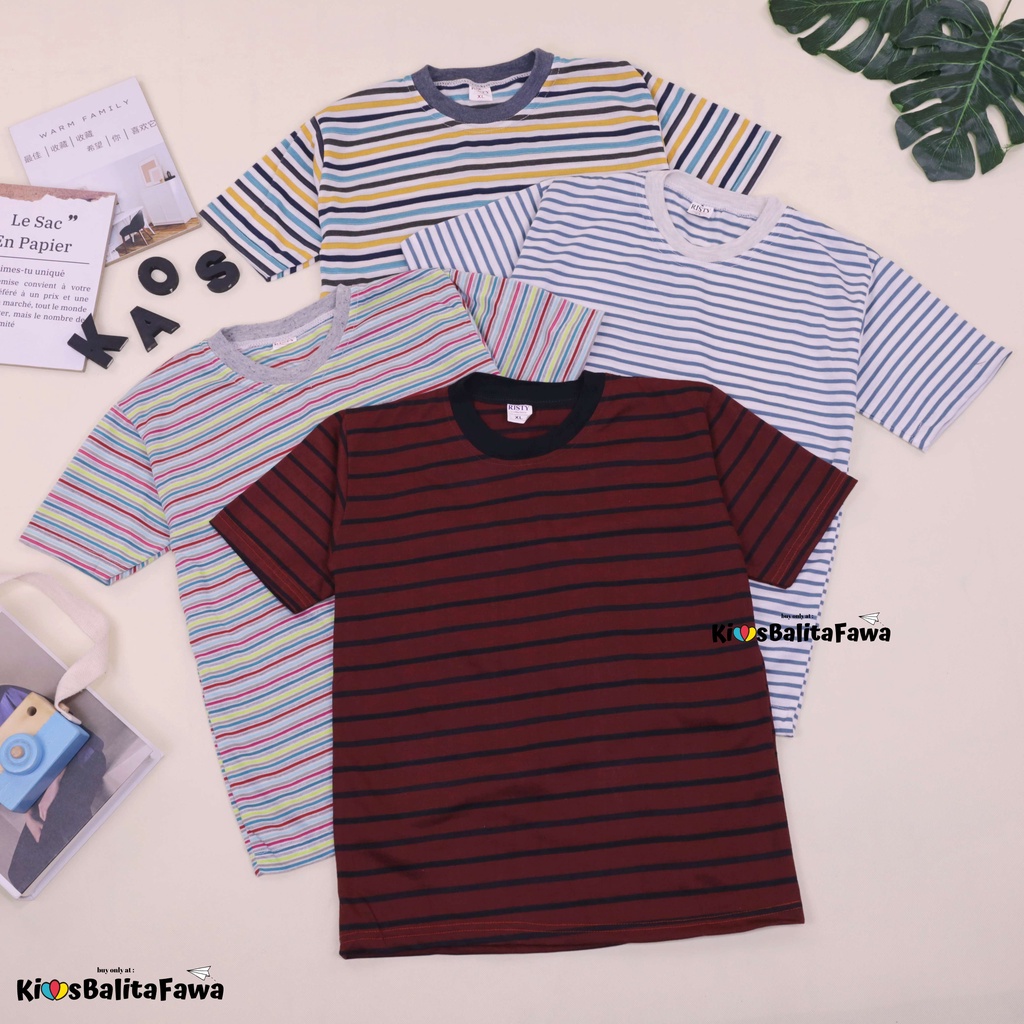 Kaos Salur size Bayi - 12 Tahun / Kaos Salur Anak Laki Perempuan Baju  Lengan Pendek Adem Murah