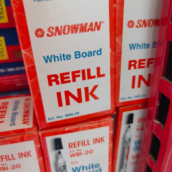 

Berkualitas Refill / Isi Ulang Tinta White Board Snowman Terlaris