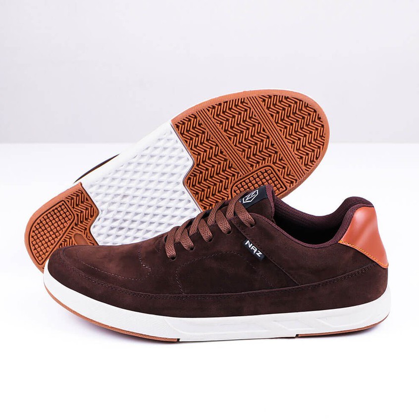 Sepatu Sneakers Pria Kasual Sneaker Jagger Sepatu Sneakers Pria Casual Original Keren Santai Lokal Cowo Cowok Coklat