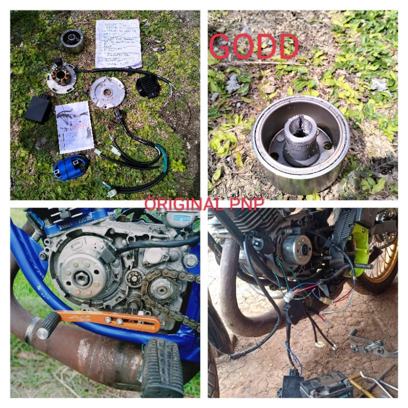 Magnet Yz Thailand pnp Yamaha RX-King rxs 135 Upgrade sepul Fulwave DC bisa pengisian aki nya racing