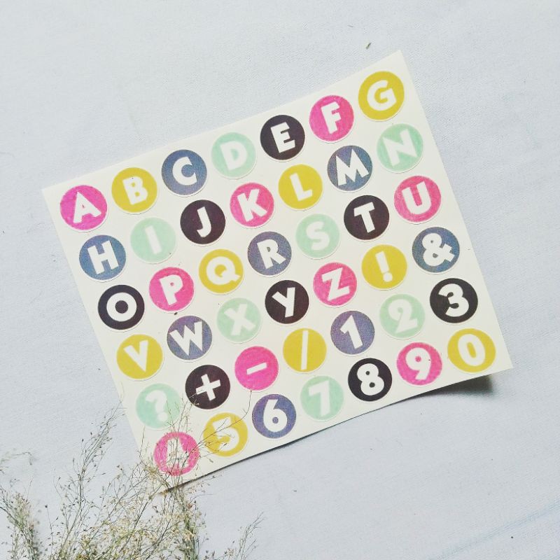 

STICKER CIRCLE ALPHABET VOL.2