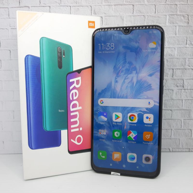 Hp Second Xiaomi Redmi 9 3 32gb Fullset No Hf Handphone Second Seken Bekas Murah Shopee Indonesia
