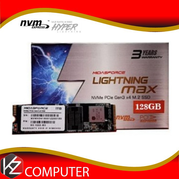 M.2 NVME 128GB MIDASFORCE M2 NVME 128GB MIDAS PCIe Gen3 x4 SSD