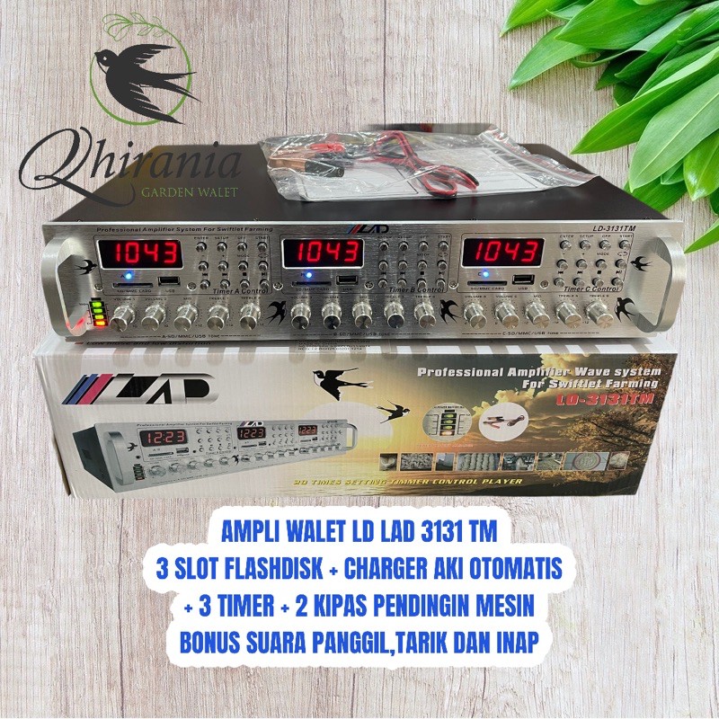 AMPLI WALET LAD 3131 TM 3 Player + SUARA PANGGIL TARIK DAN INAP / LAD 3131 / LAD 3 Player