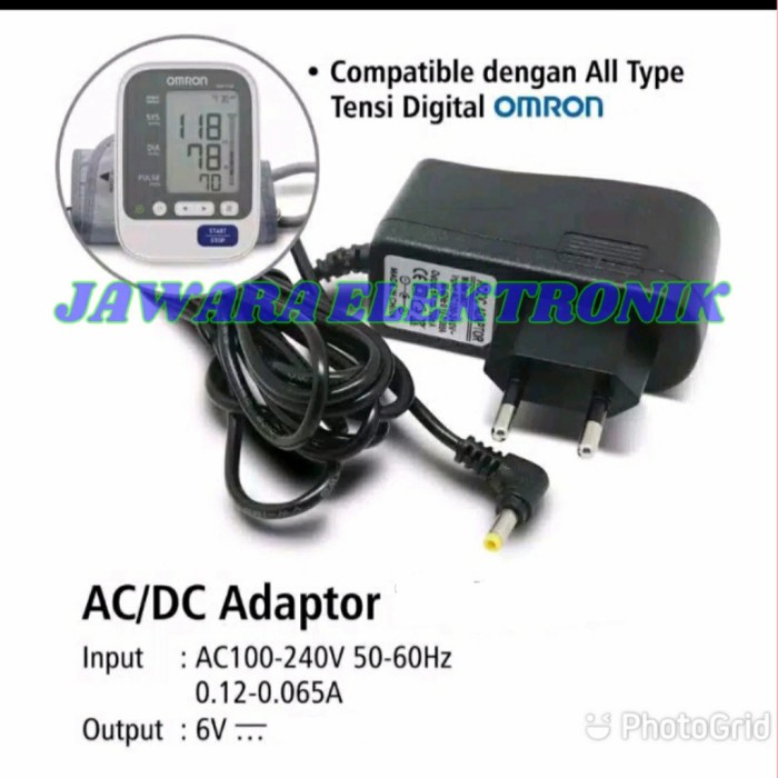 Dijual omron adaptor tensimeter digital / alat tensi darah Diskon