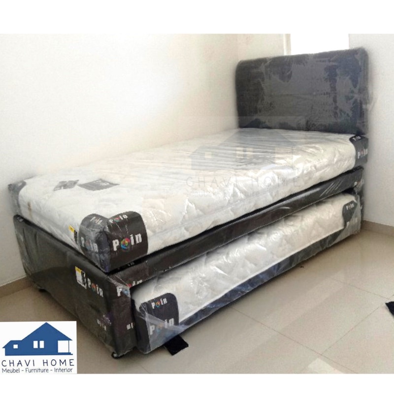 Set springbed sorong tipe 2in1 bella point spring bed lengkap bergaransi