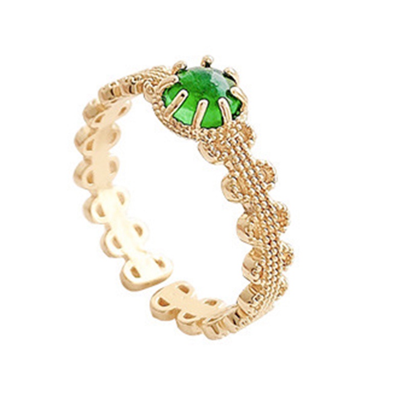 Fancyqube Cincin Jari Telunjuk Model Terbuka Dapat Disesuaikan Gaya Retro Eropa Dan Amerika