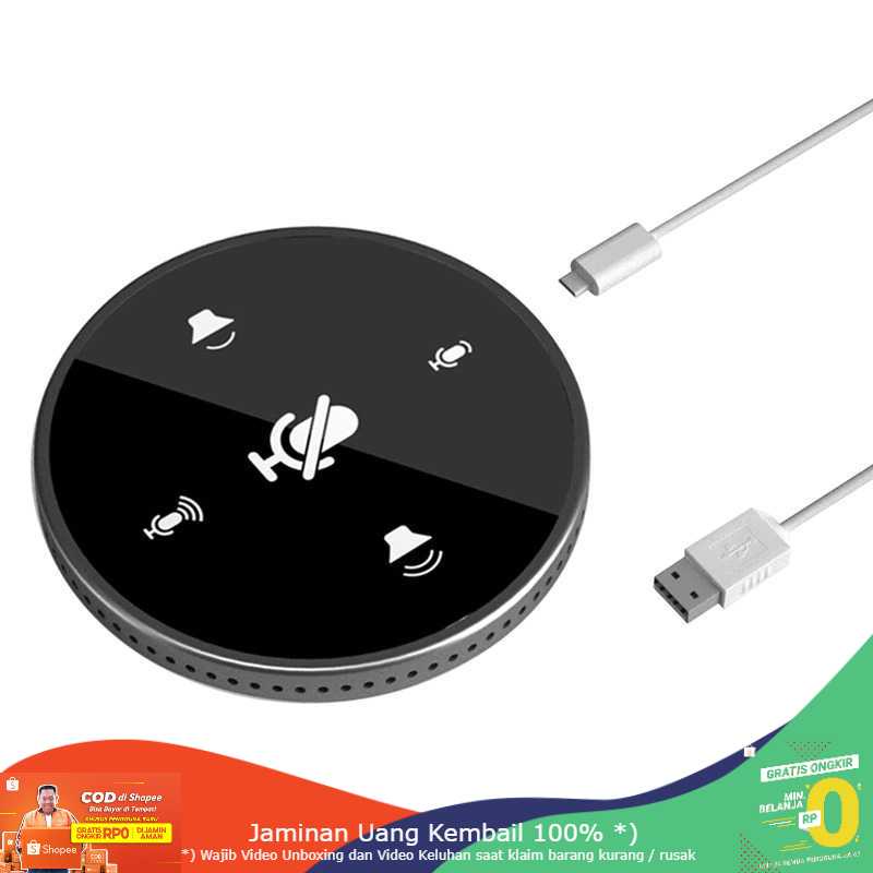 (BISA COD) RVOSTR ZGPAX 360 Degree Microphone Table Conference Zoom Meeting - ZG35M