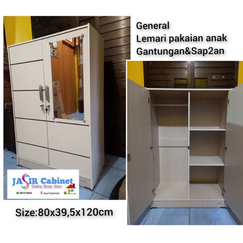 Lemari baju anak La Sydney putih