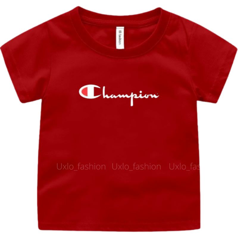 KAOS ANAK LAKI LAKI DAN PEREMPUAN UMUR 2 SAMPAI 9 TAHUN KAOS ANAK CHAMPPION MURAH SABLON DIGITAL UXLO FASHION