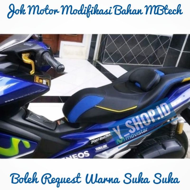 Jok Motor Variasi Aerox 155 Kulit MBtech Orginal Modifikasi