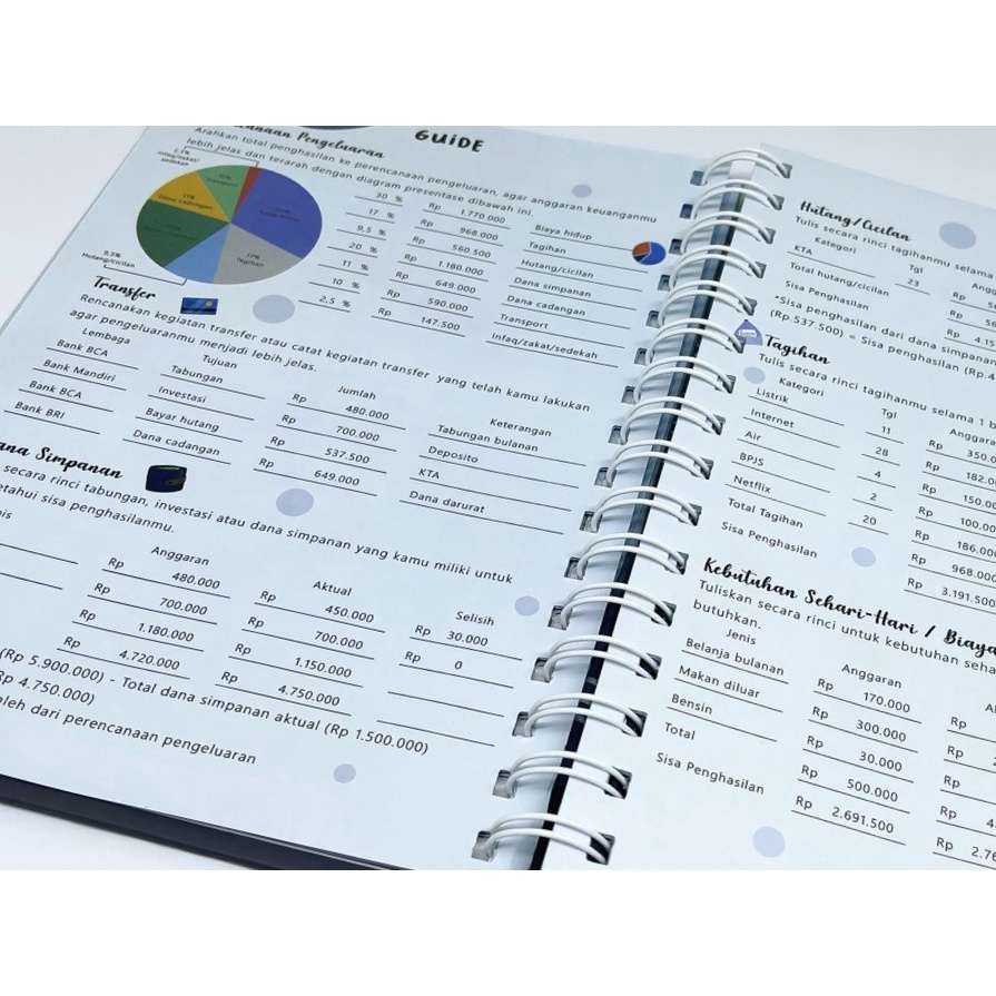 

Financial Planner / Financial Journal / Notebook Budget Planner / Buku Pengatur Keuangan / Buku Perencanaan Keuangan