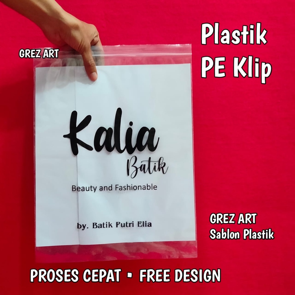Plastik Sablon PE Klip Ziplock 30x40 (PE KLIP)