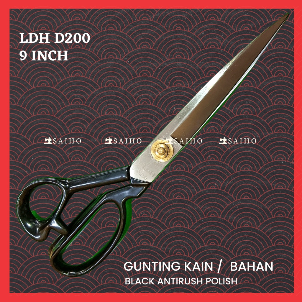 [LDH] Gunting Kain / Bahan / Fabric - Black Antirust