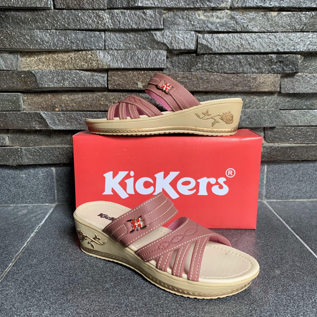 NEW ARRIVAL SANDAL SLOP WEDGES WANITA RESEPSI PESTA MODERN TERLARIS CASUAL TERMURAH WEDGES UMMI 2-7
