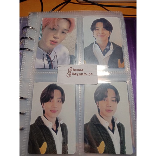 Photocard dicon 101 suga & jimin satuan