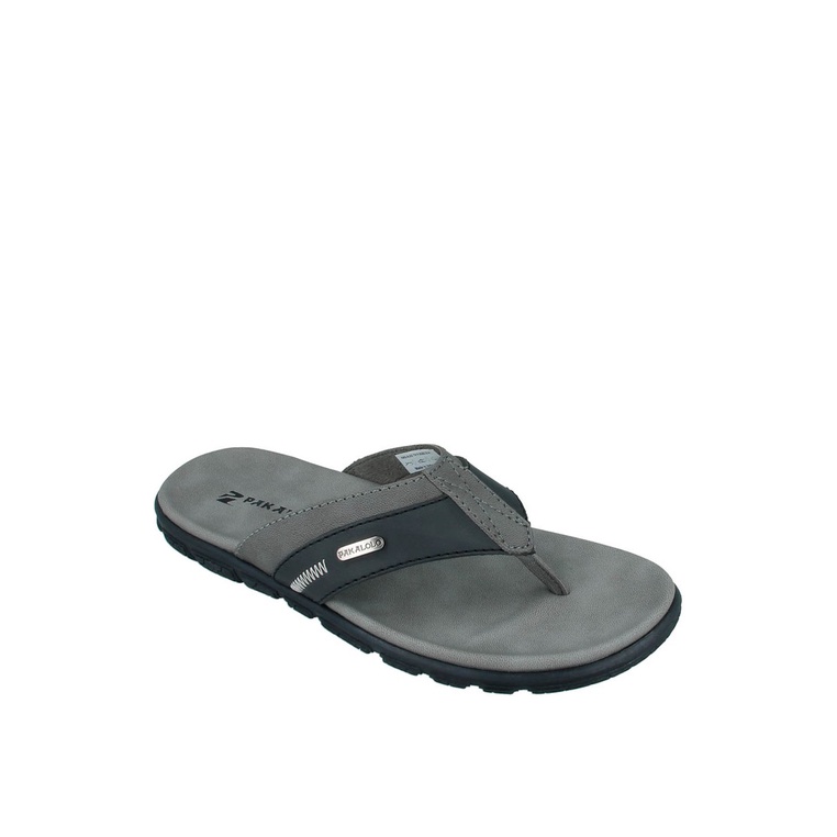 SANDAL JEPIT PAKALOLO PRIA ORIGINAL CASUAL KULIT ASLI HITAM PB09