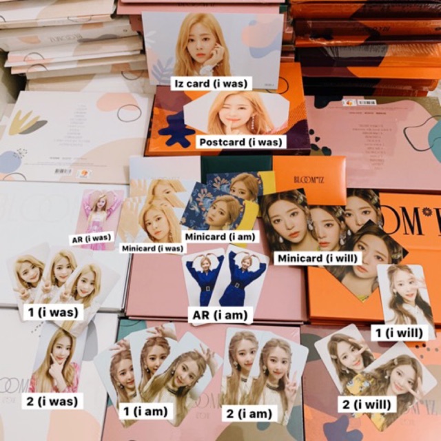 OFFICIAL IZ Card/Postcard/Minicard/Photocard/AR Card IZONE MINJU BLOOMIZ