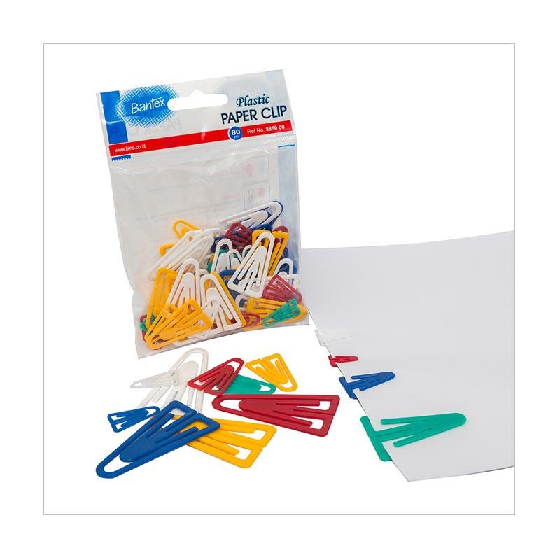 Bantex #8850 00 Colour Paper Clip [80 pcs] Mix