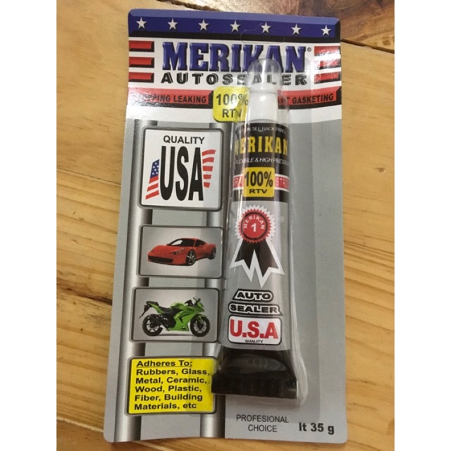 AUTOSEALER AMERIKA 35 G GRAM AUTO SEALER 35G LEM GASKET USA RTV BESI PLASTIK KERAMIK KAYU MERIKAN 85