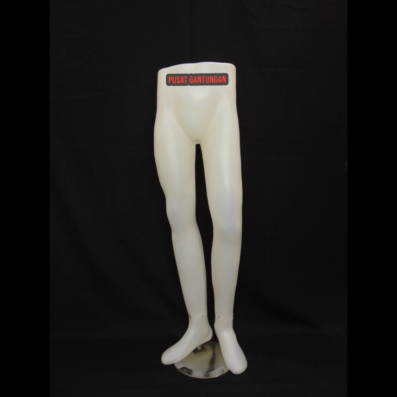 Manekin Kaki Cowok Bening Patung Kaki Pria Plastik Patung Celana