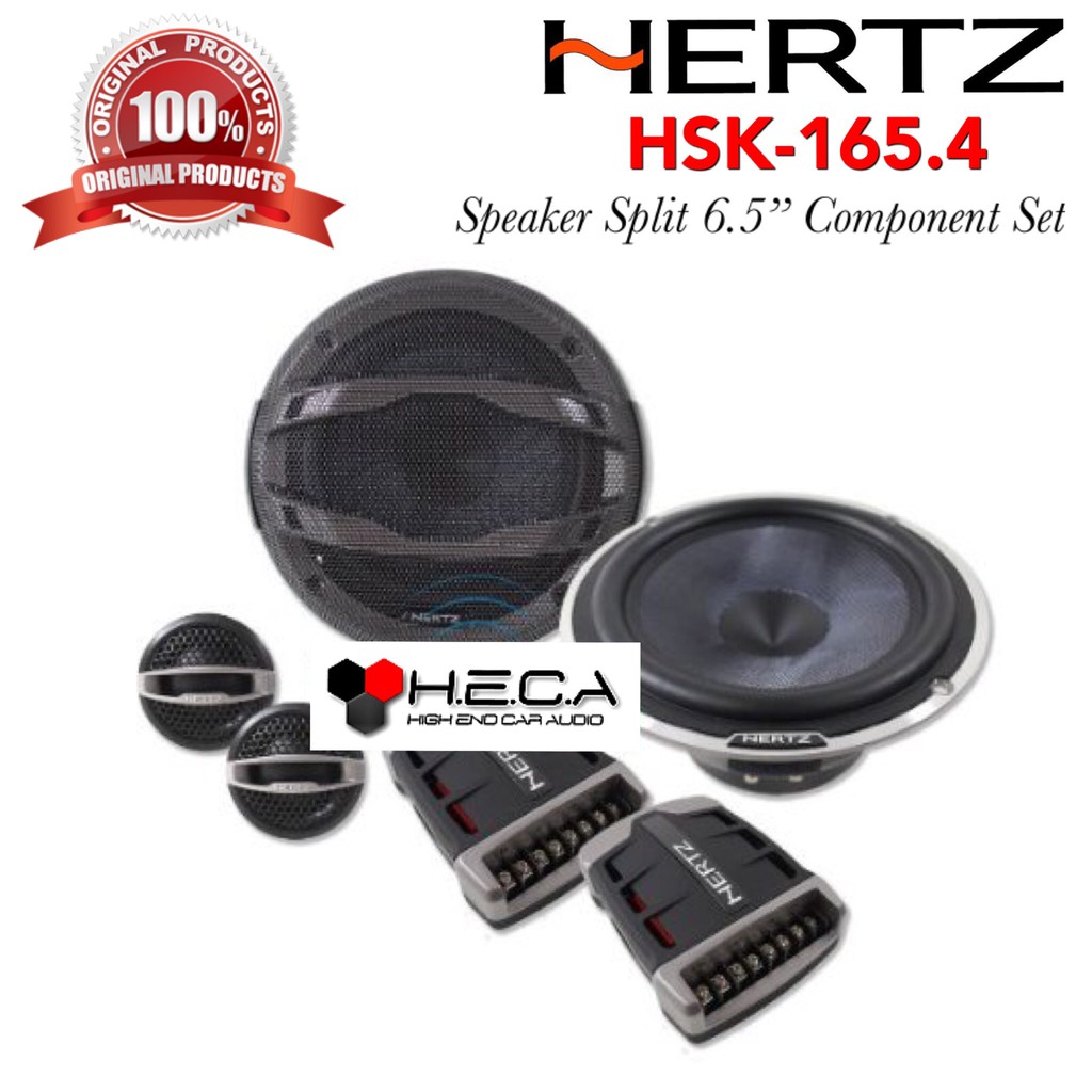 Hertz HSK-165.4 Speaker Pintu split 6.5 inch Audio Mobil