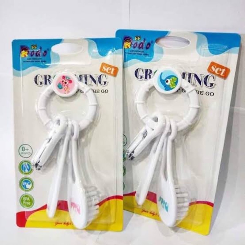 GROOMING SET Dodo / Sisir rambut dan gunting kuku bayi Dodo