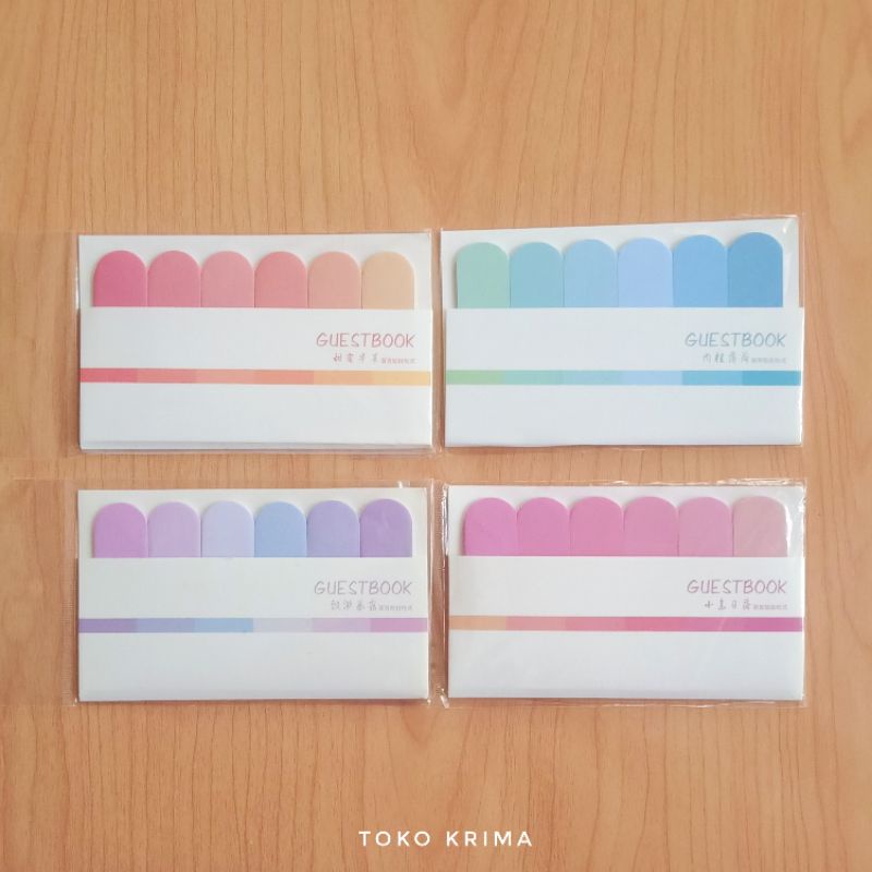 

Sticky Notes Stick Marker Penanda Halaman Buku Guestbook