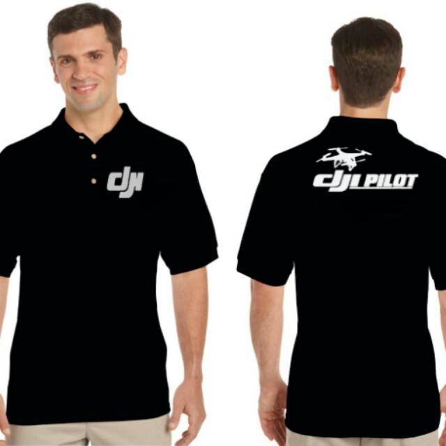 Kaos Polo Shirt/Baju DRONE DJI PILOT