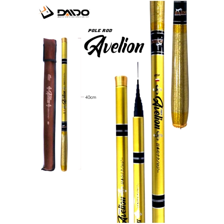 Joran Pancing Tegek Daido Avelion 210 240 270 300 360 450 Ruas Pendek Carbon