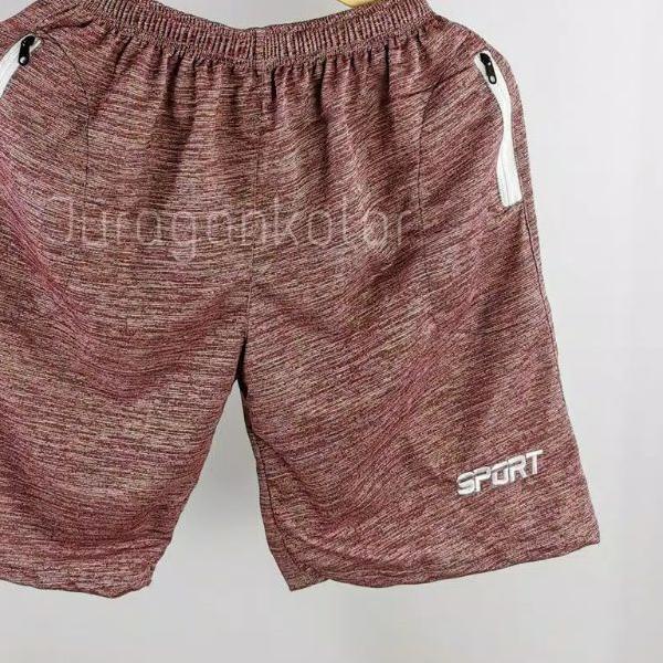 ➵ Celana Pendek Pria Bahan Kaos Salur ✤