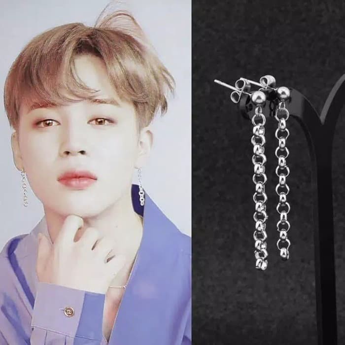 EE0442 - Anting JEPIT Tanpa Tindik Pria Wanita Kpop Korea BTS EXO GOT7