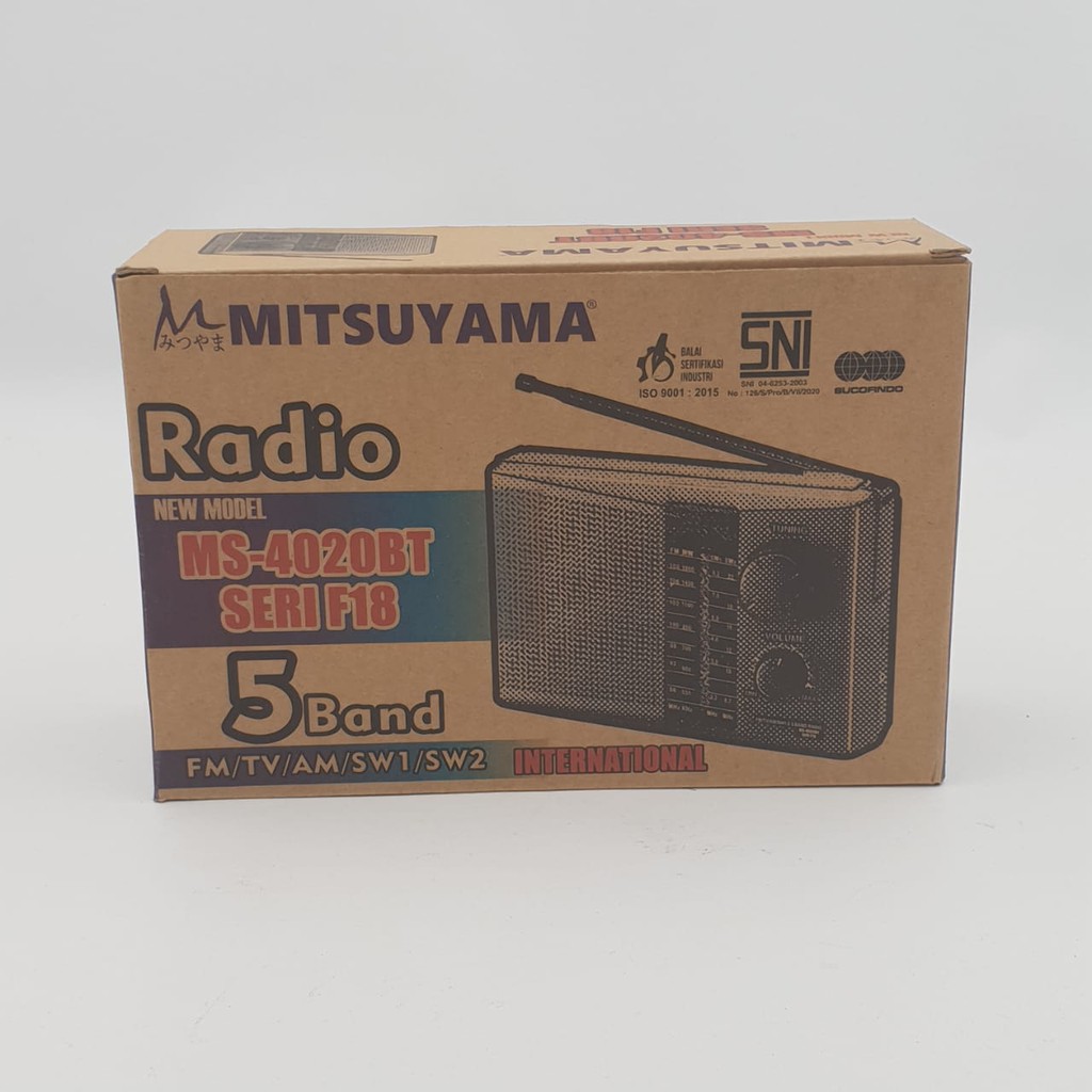 Radio Mitsuyama Radio F-18/ RADIO MITSUYAMA MS-4046 AM-FM /Mitsuyama Radio Classic /  Portable Radio