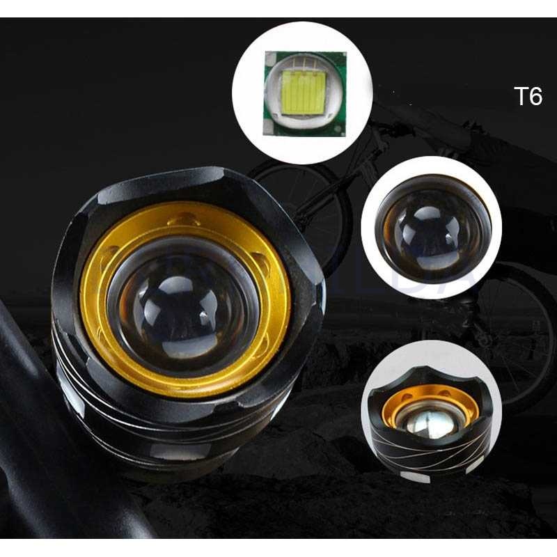 Lampu Sepeda LED Chargerable Zoomable Bicycle burnhilda