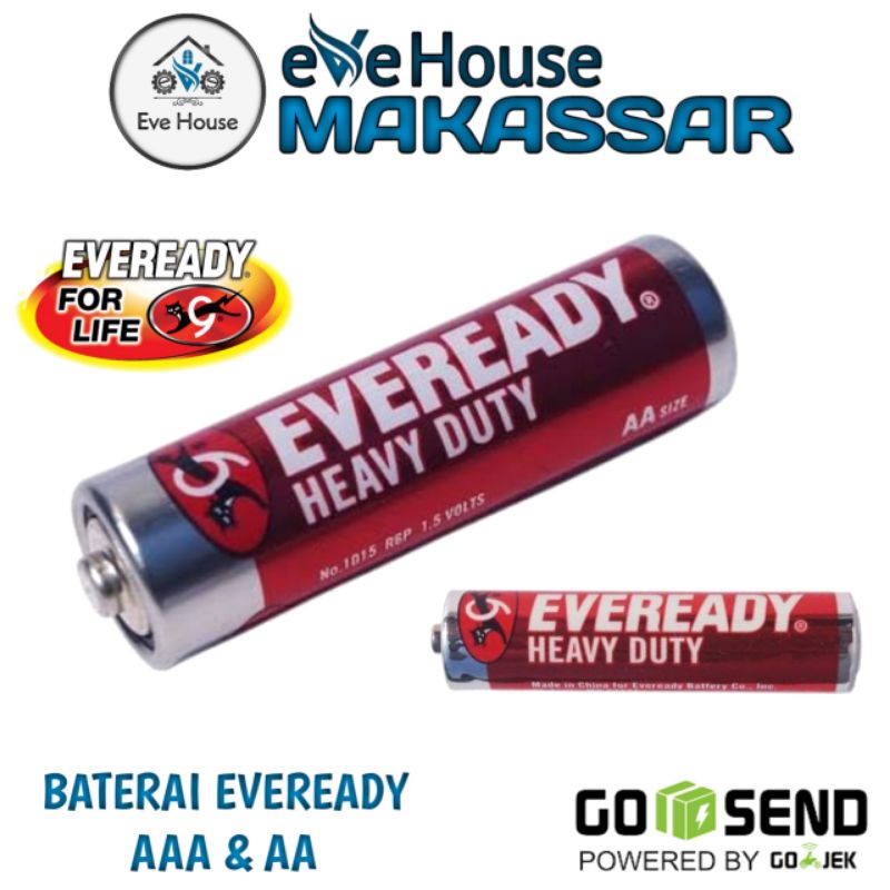 Makassar V103 Baterai AA dan Baterai AAA batery eveready