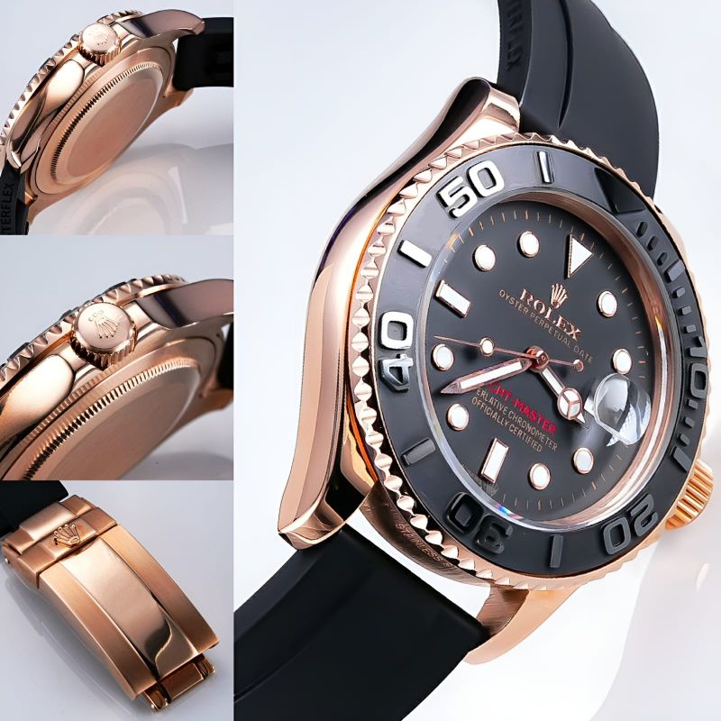 Jam Tangan Pria Merk Rolex Yatch Master Leathers