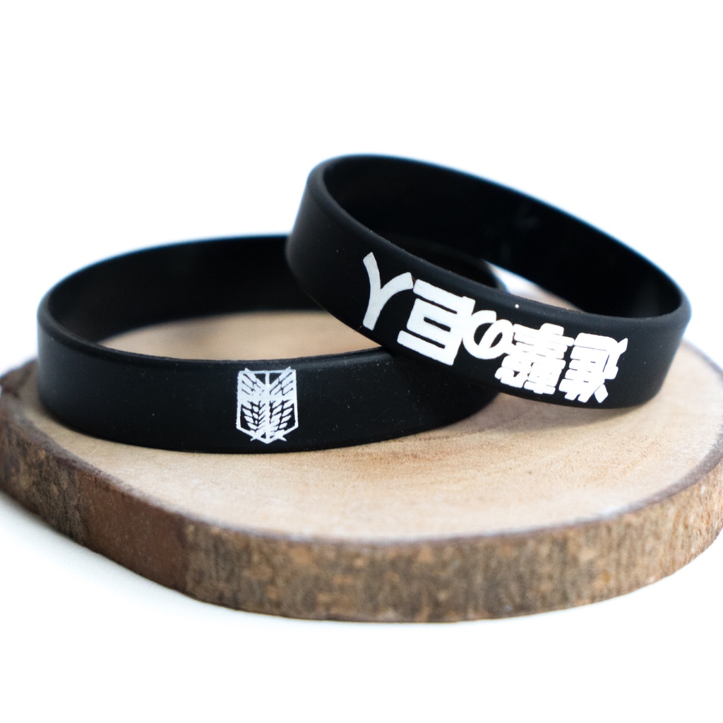 Attack on Titans Wristband by Embracelet | Gelang Karet Silicone