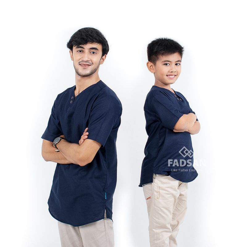FADSAN - BAJU KOKO COUPLE AYAH DAN ANAK LENGAN PENDEK MONO SERIES