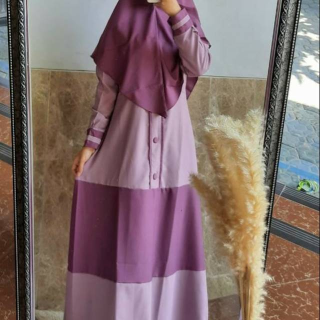 Gamis Ity Crepe Set Hijab