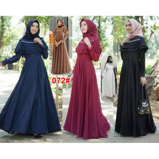 072 new# dress maxi muslim fashion