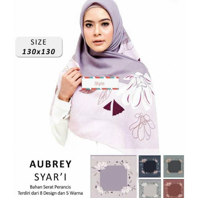 Hijab syar'i segiempat kerudung azzura