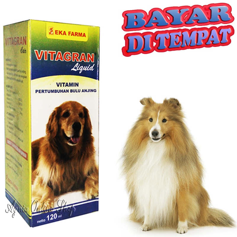 Vitamin Penumbuh Bulu Anjing Puppy VITAGRAN Pencegah Rontok Botak Pitak