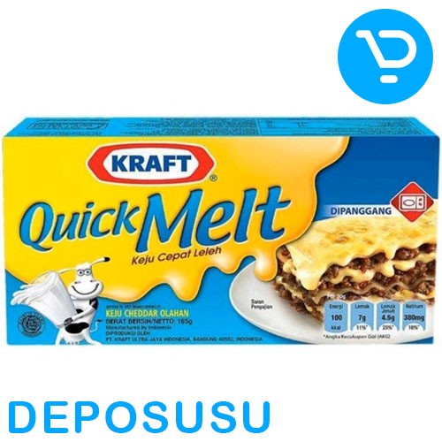 

Keju- Keju Kraft Quick Melt Cheese 165G -Keju.